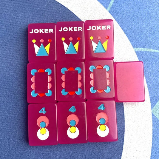 Raspberry Rose Mahjong Tiles