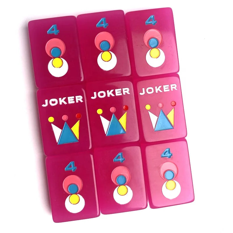 Raspberry Rose Mahjong Tiles