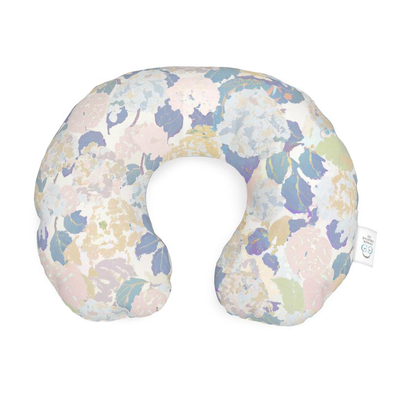 Hushed Hydrangeas Neck Pillow