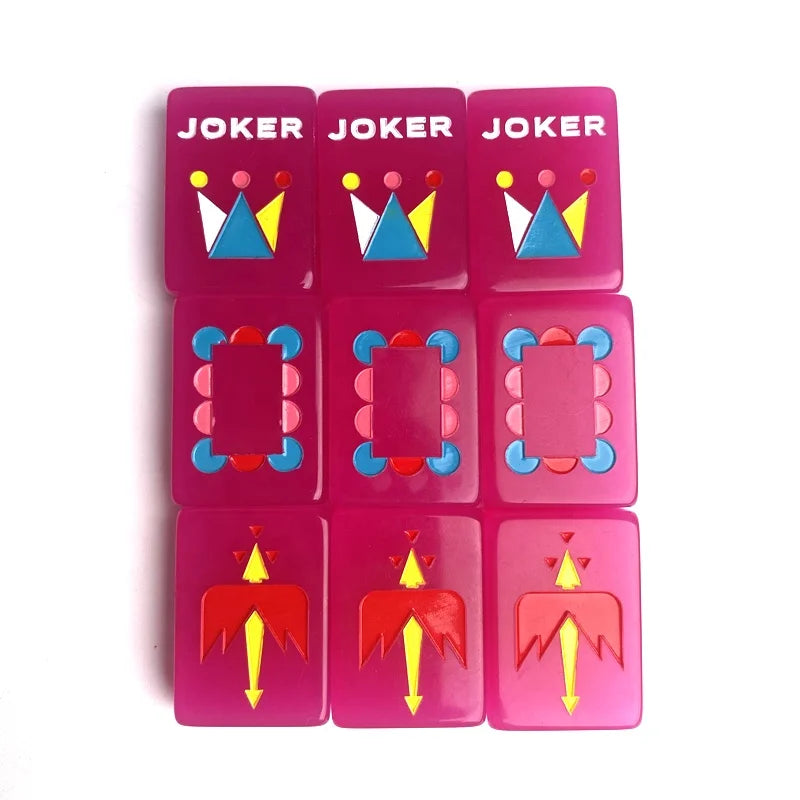 Raspberry Rose Mahjong Tiles
