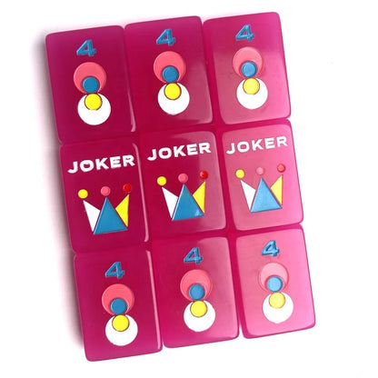Raspberry Rose Mahjong Tiles