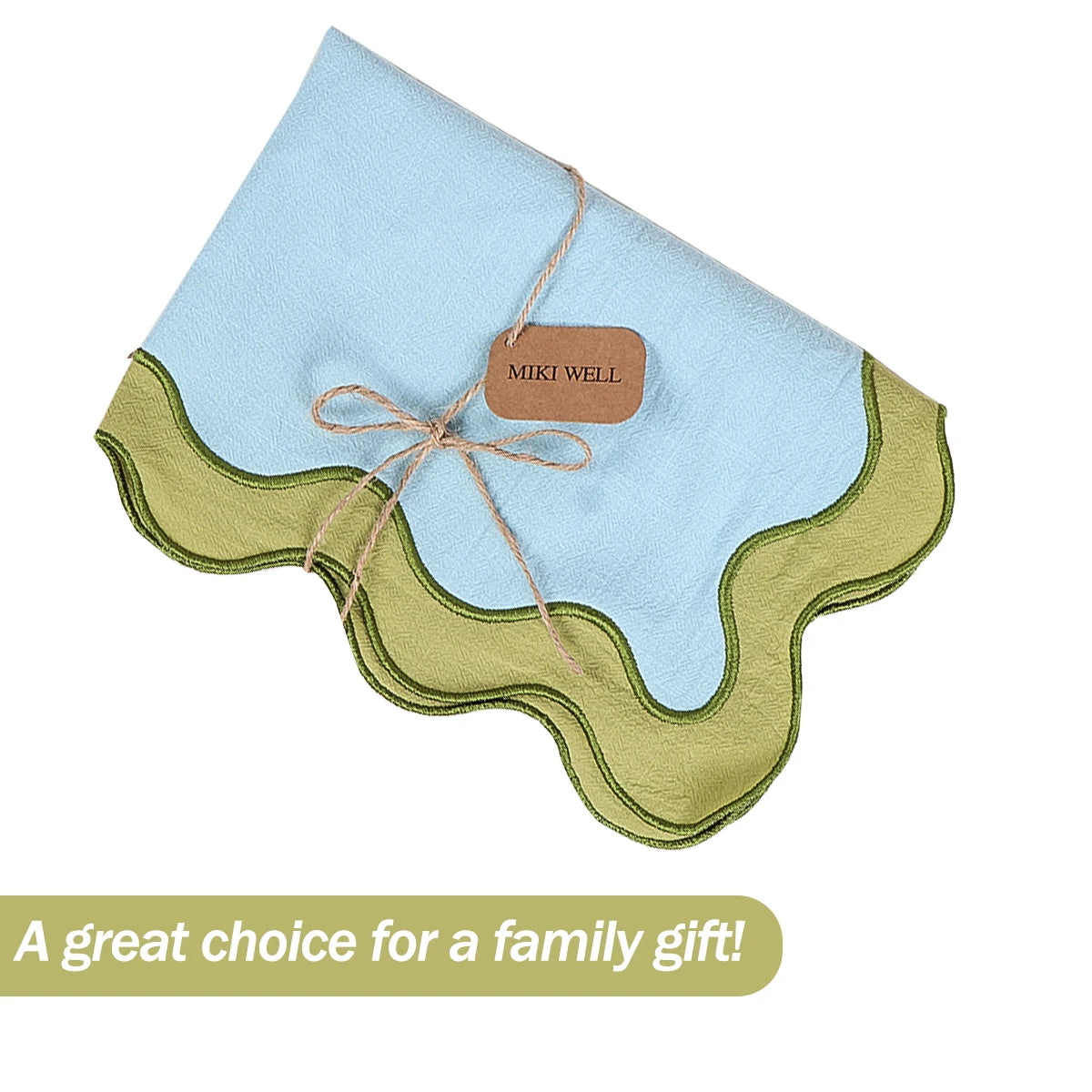 Set of 4 Scalloped Placemats