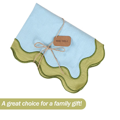 Set of 4 Scalloped Placemats