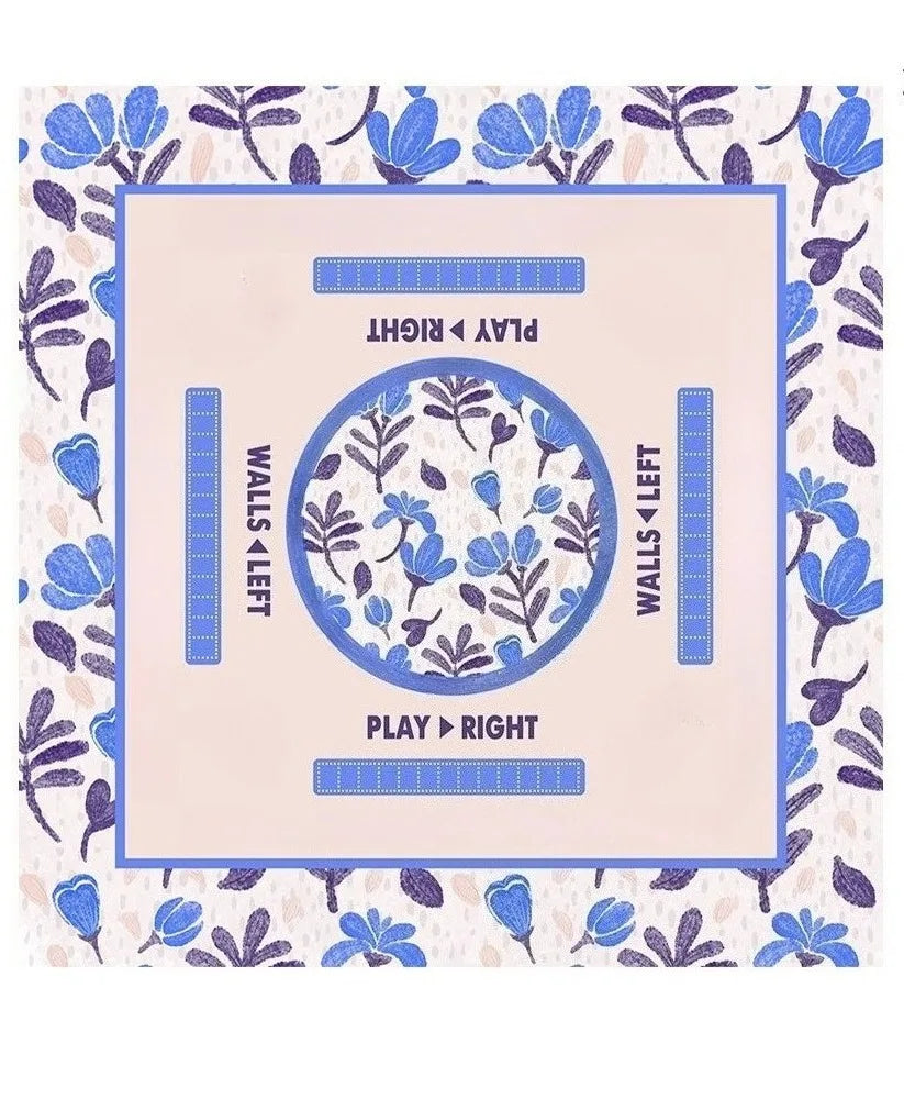 Indigo Garden Mahjong Mat