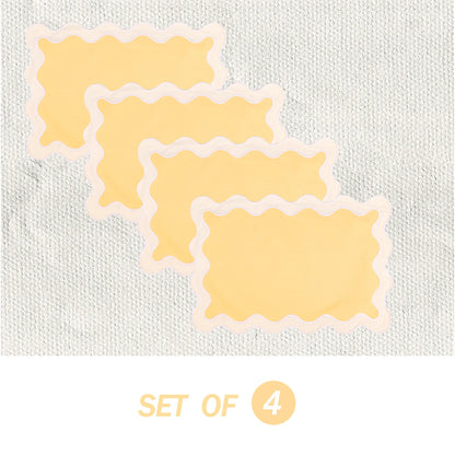 Set of 4 Scalloped Placemats
