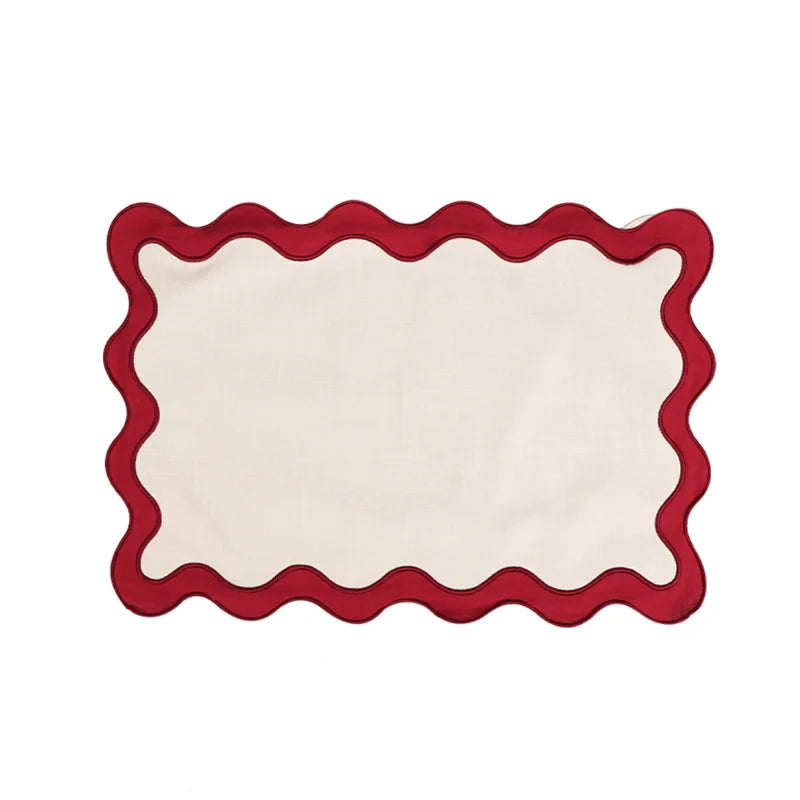 Set of 4 Scalloped Placemats