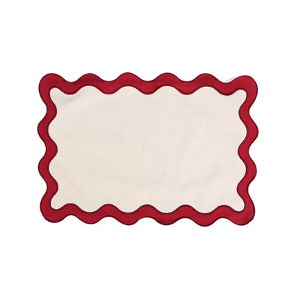Set of 4 Scalloped Placemats